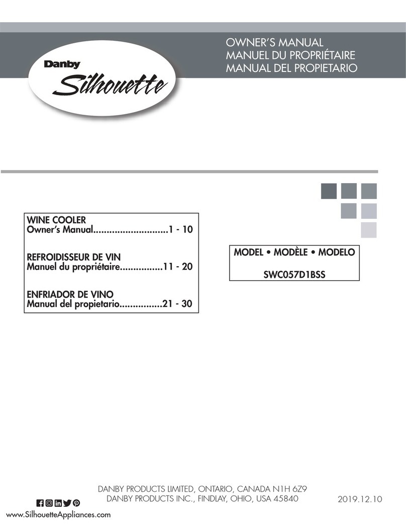 Danby Silhouette SWC057D1BSS User manual