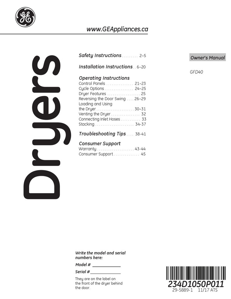 GE GFD40 User manual GE GFD40 User manual