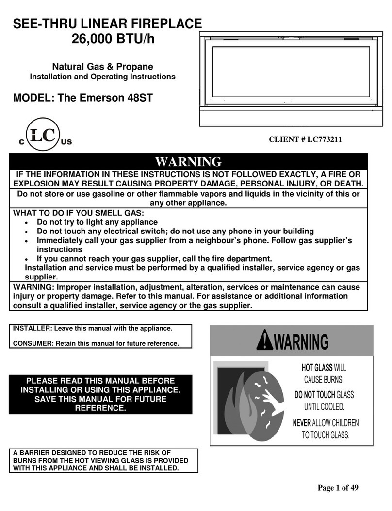 Inca Metal Cutting The Emerson 48ST Installation and operating instructions