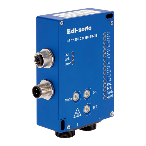 Di-soric FS 12-100-1 M G8-B8-PB manual
