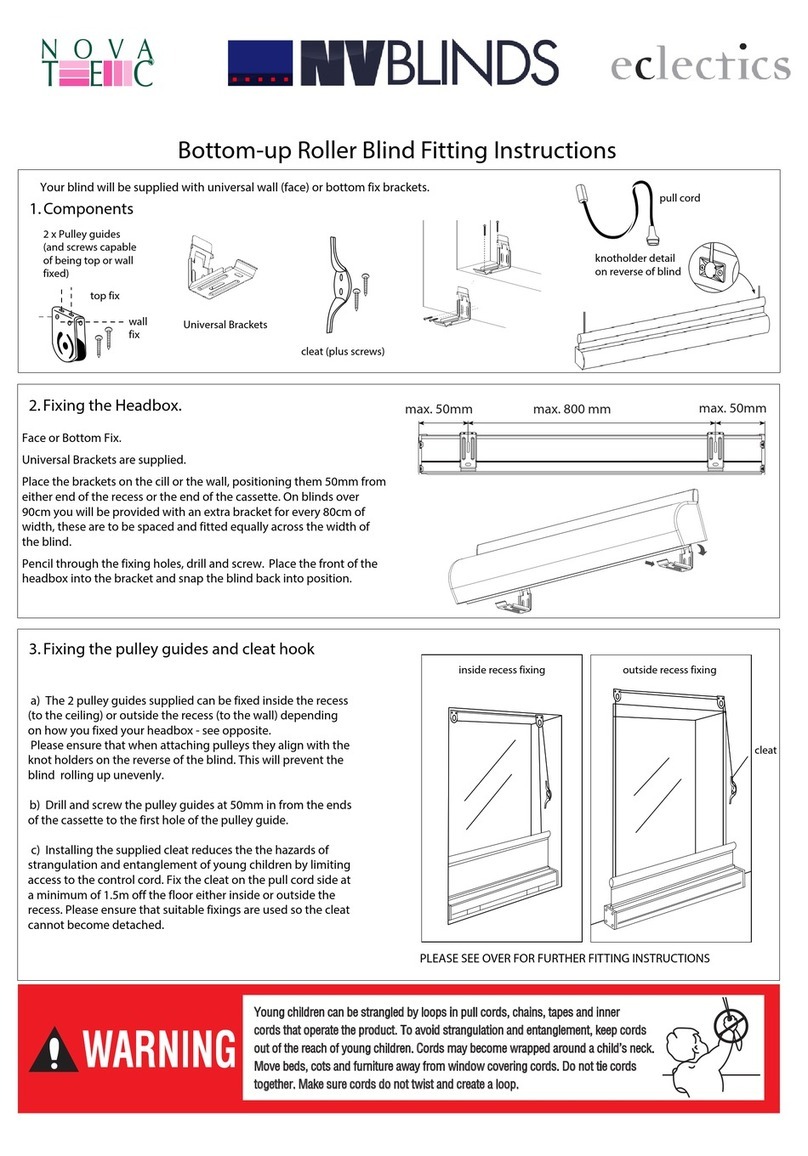 NovaTec NV BLINDS eclectics instructions NovaTec NV BLINDS eclectics instructions