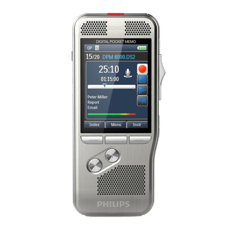 Philips Pocket Memo Digital Recorder manual