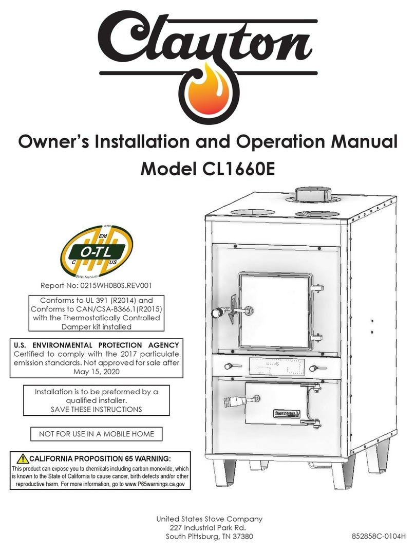 Clayton CL1660E Owner's installation and operation manual