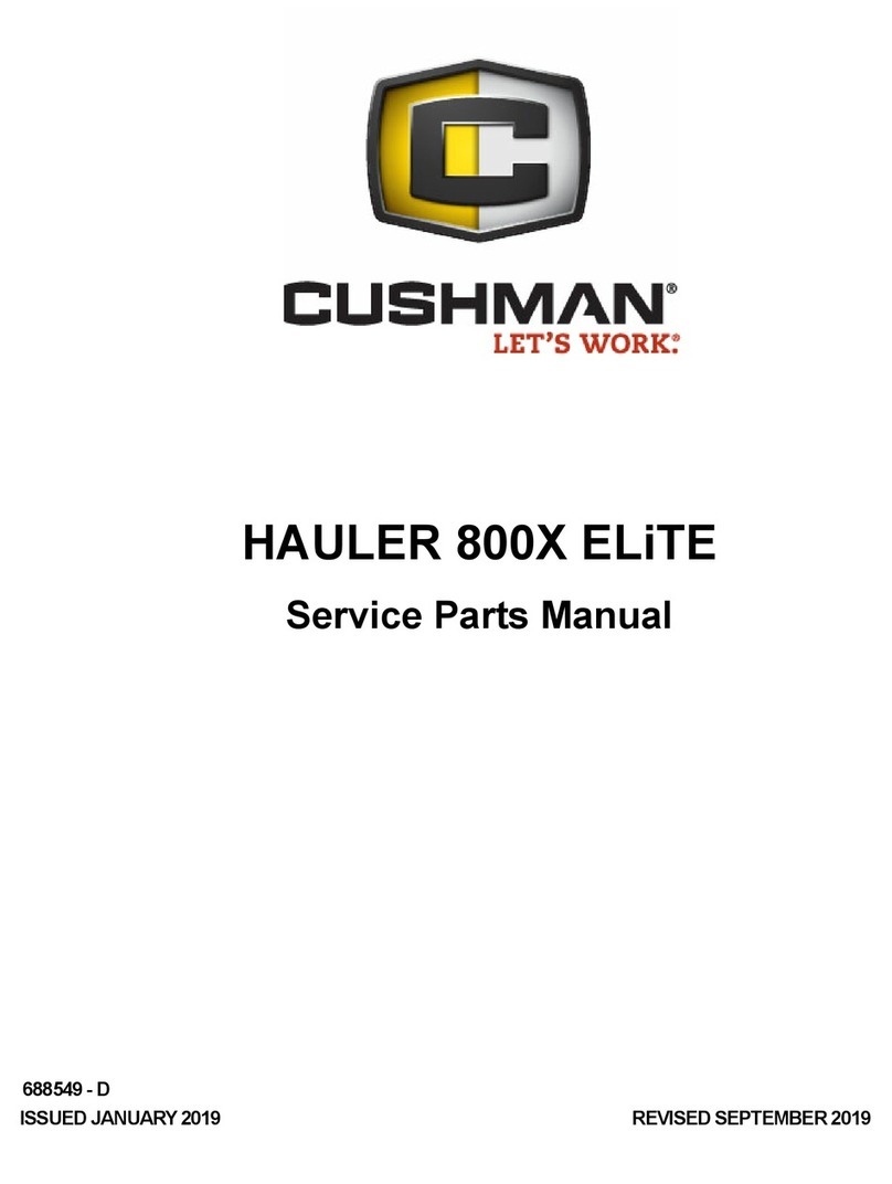 Cushman HAULER 800X Service & parts manual