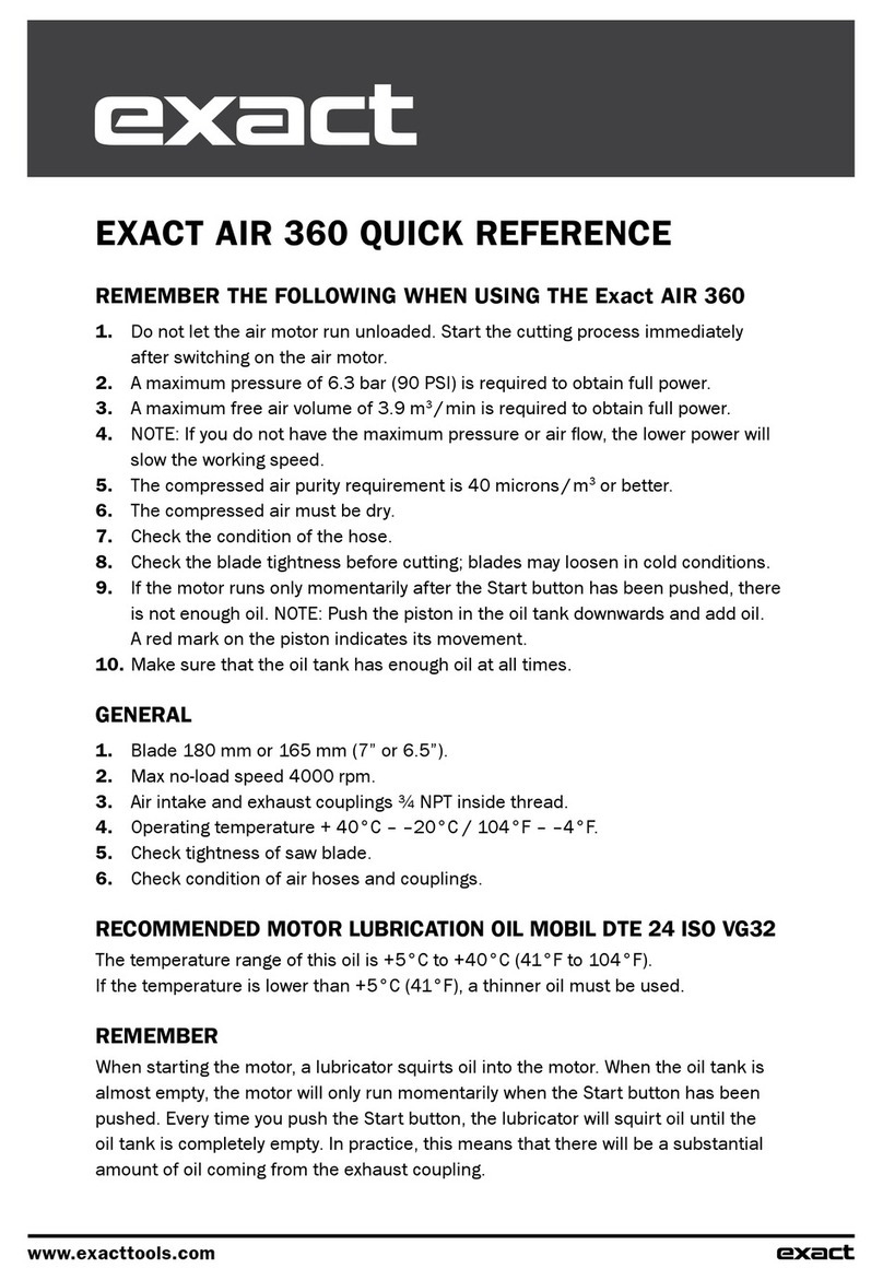 eXact AIR 360 quick reference