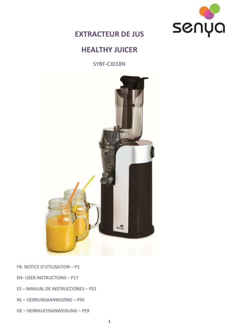 Senya HEALTHY JUICER User instructions