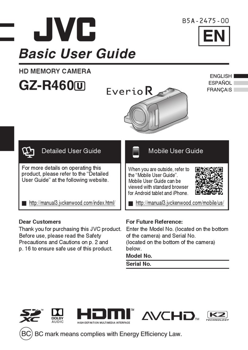 JVC Everio R GZ-R460U Operating and maintenance manual