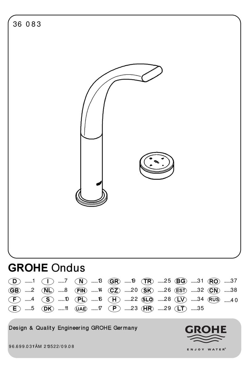 Grohe Ondus 36 083 Assembly instructions