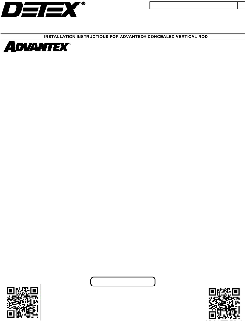 Detex ADVANTEX 62 Series installation instructions