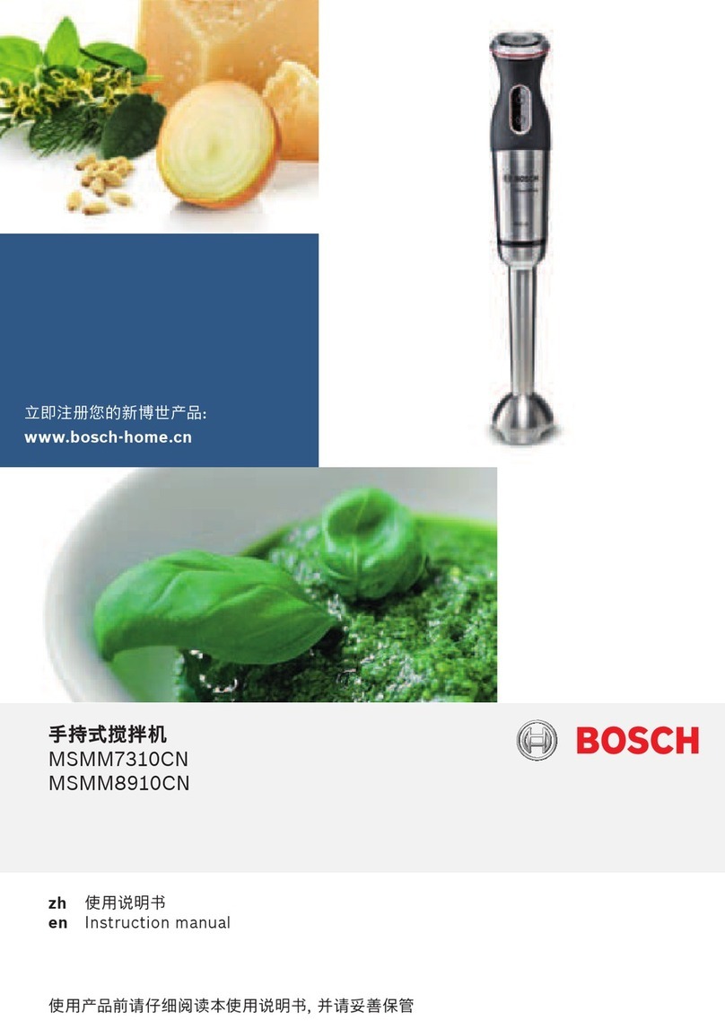 Bosch MaxoMixx MSMM7310CN User manual