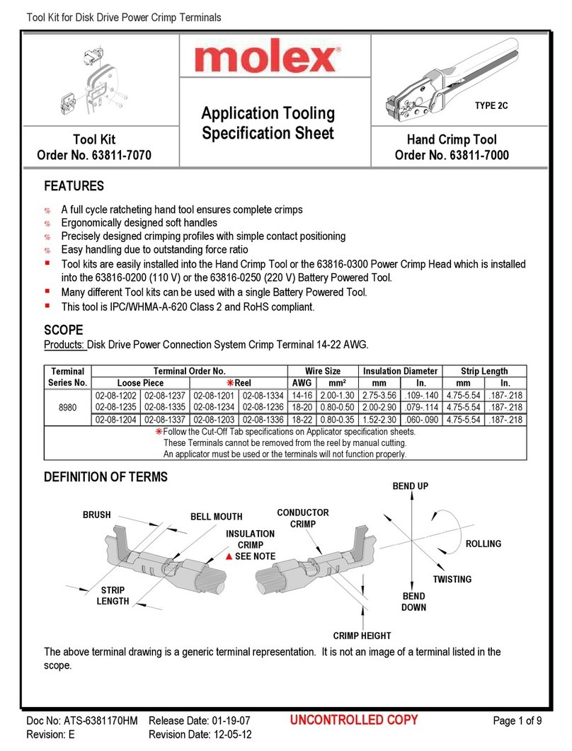 molex 63811-7070 User manual
