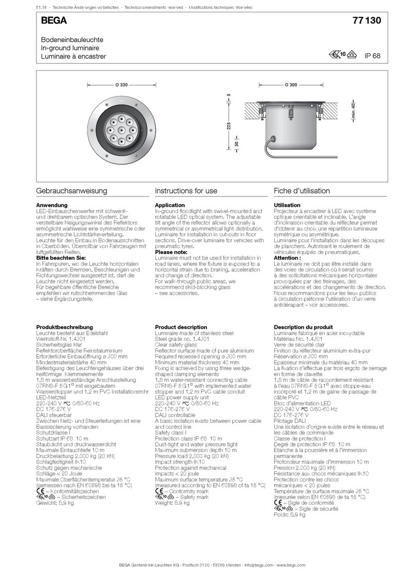 BEGA 77 130 Instructions for use