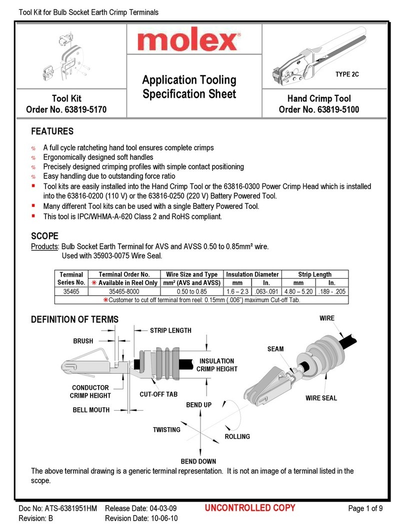 molex 35465 Series User manual