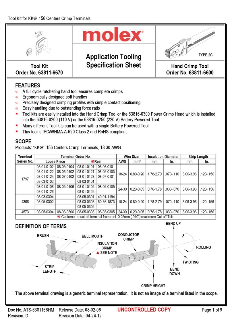 molex 63811-6670 Specification sheet