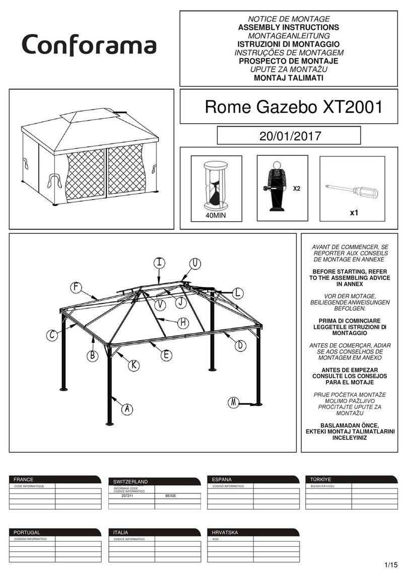 CONFORAMA Rome Assembly instructions CONFORAMA Rome Assembly instructions
