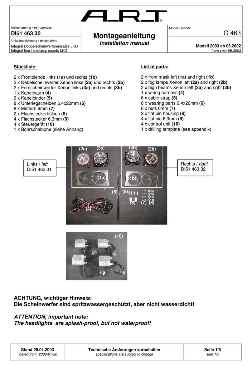Art DI51 463 30 installation manual