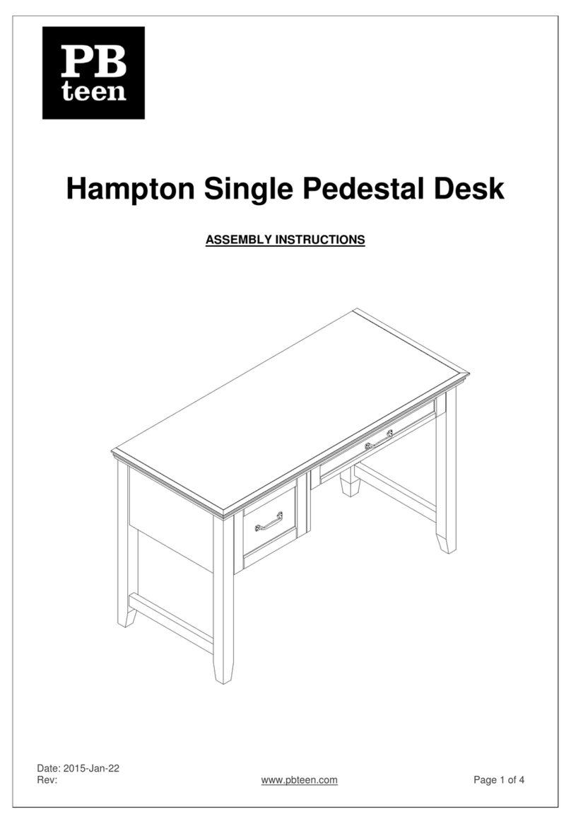 PB TEEN Hampton User manual PB TEEN Hampton User manual