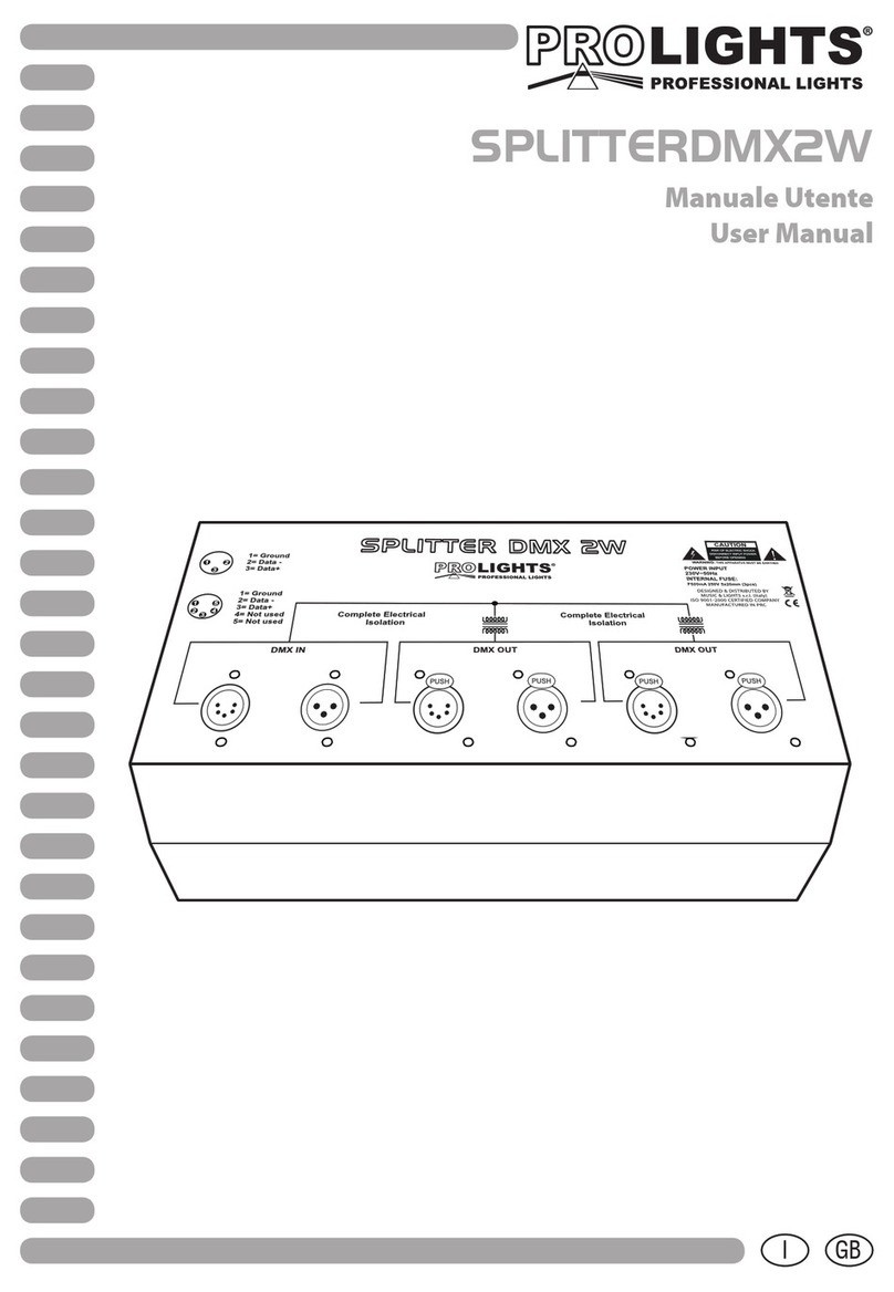 ProLights SPLITTERDMX2W user manual
