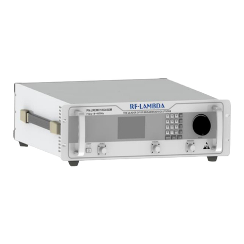 RF-Lambda REMC18G40GN User manual RF-Lambda REMC18G40GN User manual