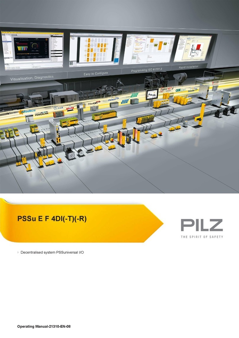 Pilz PSSu E F 4DI-T User manual Pilz PSSu E F 4DI-T User manual