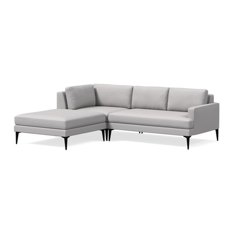 West Elm Andes LA Terminal Chaise 2581689 User manual West Elm Andes LA Terminal Chaise 2581689 User manual