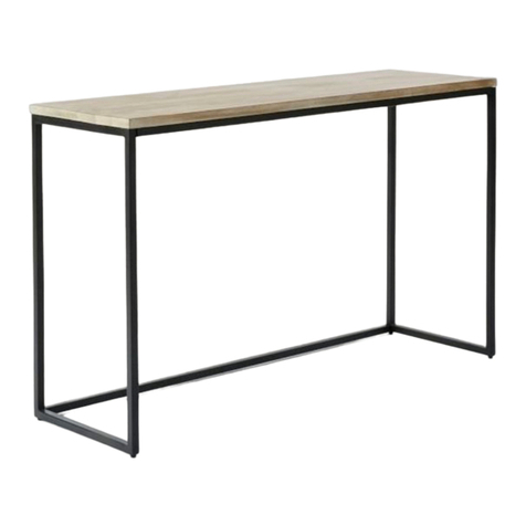 West Elm Box Frame Console 4434627 Assembly instructions