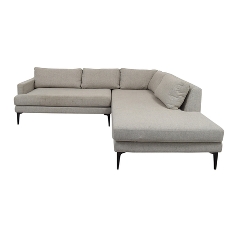 West Elm Andes RA Terminal Chaise 2581457 User manual West Elm Andes RA Terminal Chaise 2581457 User manual