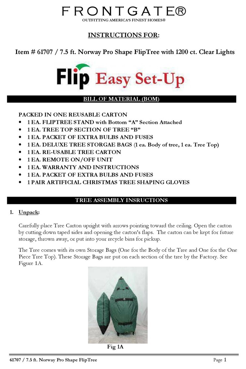 Frontgate 61707 User manual