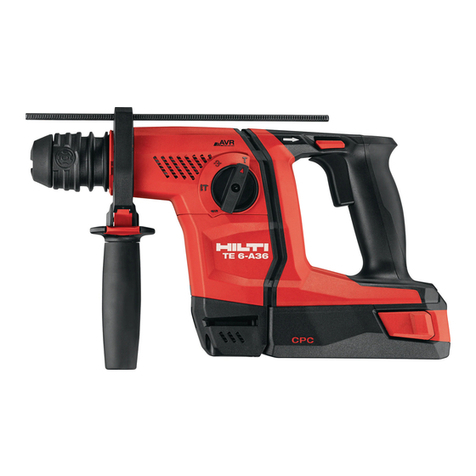 Hilti TE 6-A36 User manual