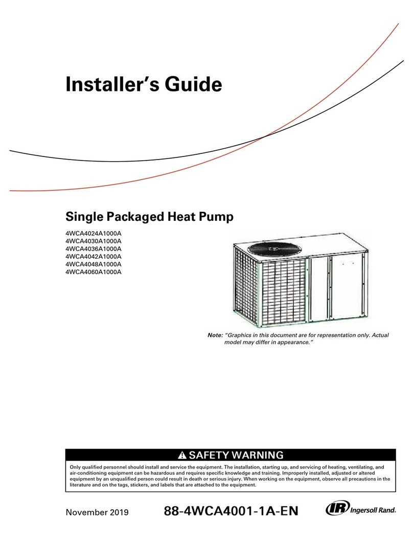 Ingersoll-Rand 4WCA4024A1000A Installer's guide