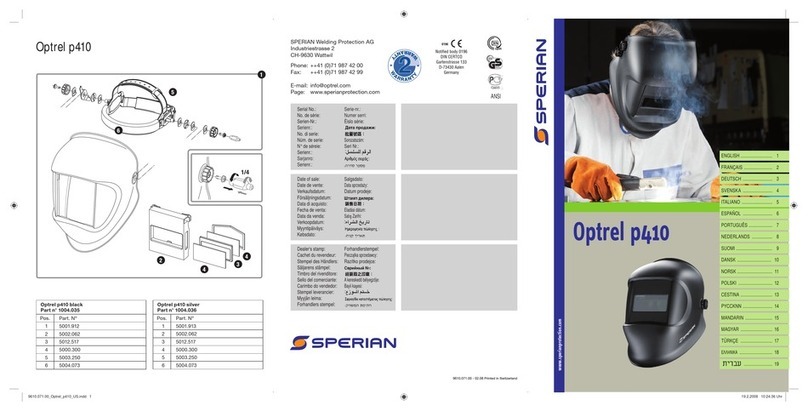 Sperian Optrel p410 manual