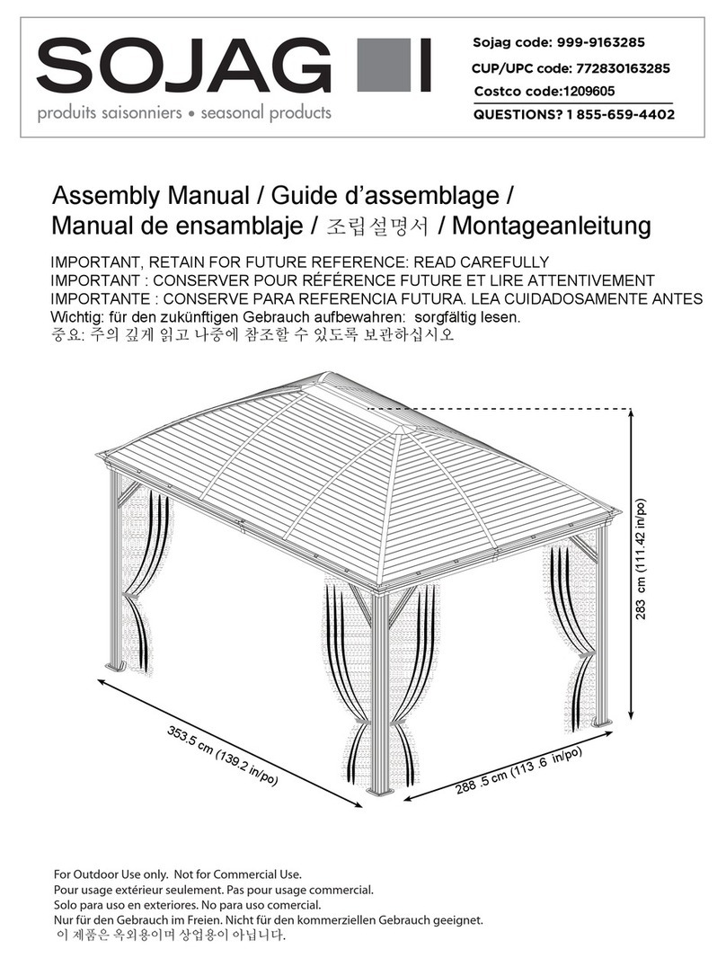 Sojag 999-9163285 Assembly manual