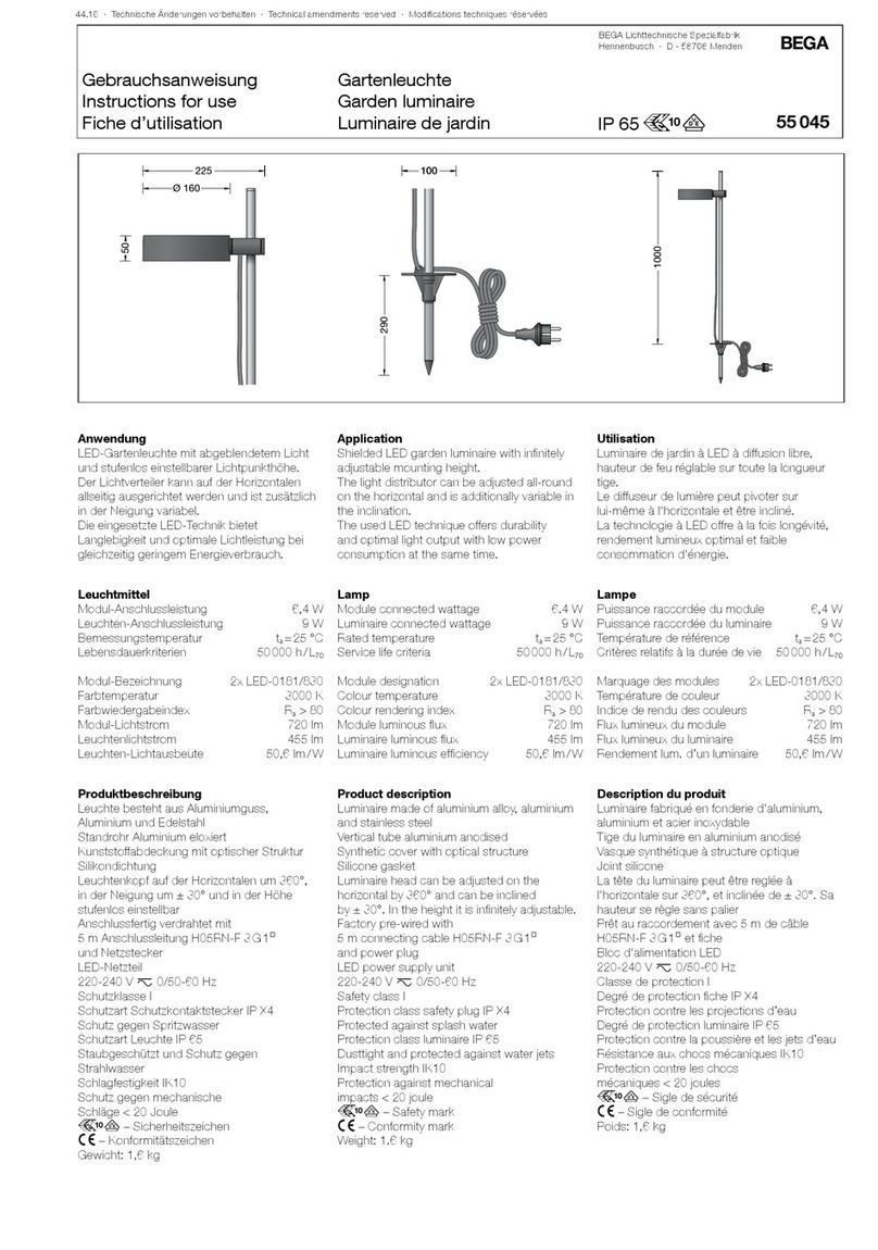 BEGA 55 045 User manual