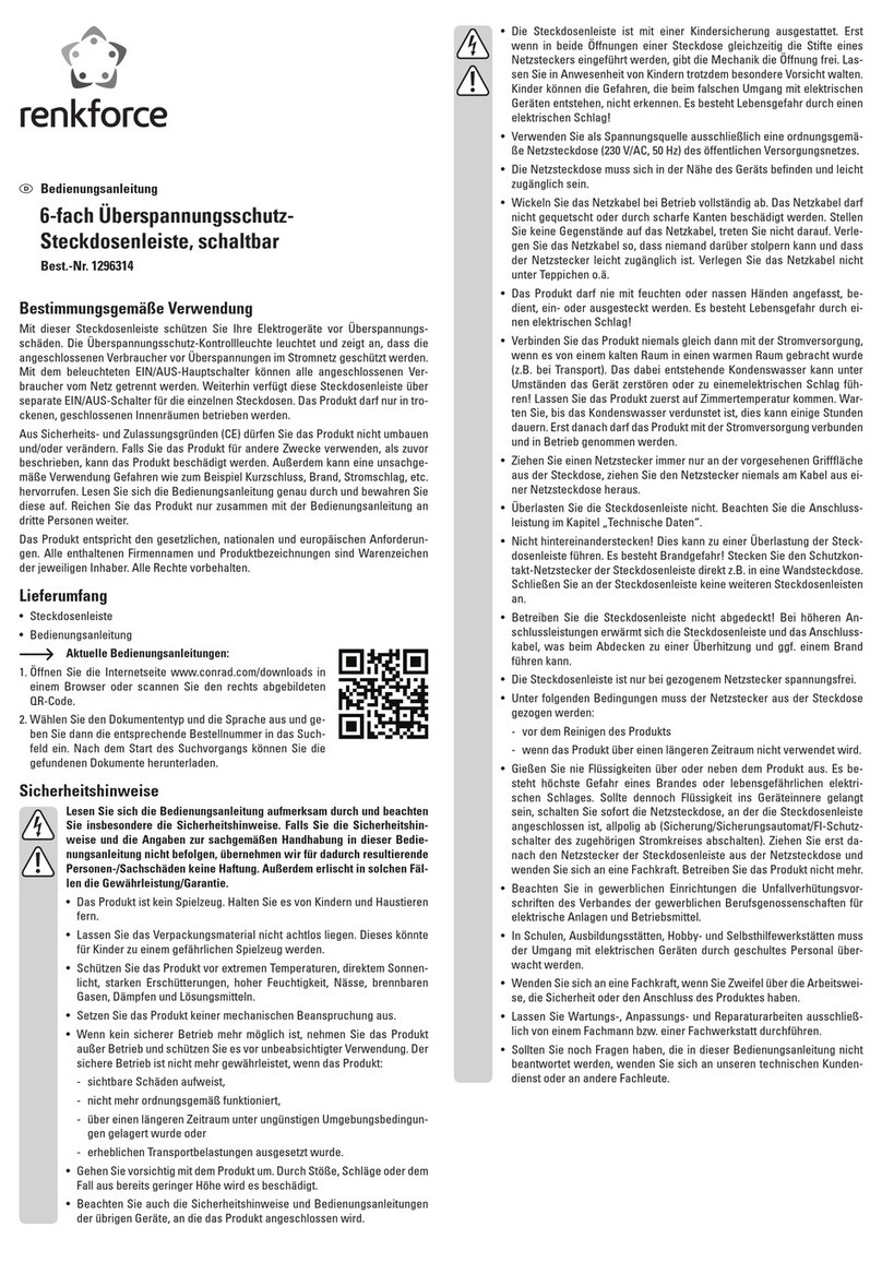 Renkforce 1296314 operating instructions Renkforce 1296314 operating instructions