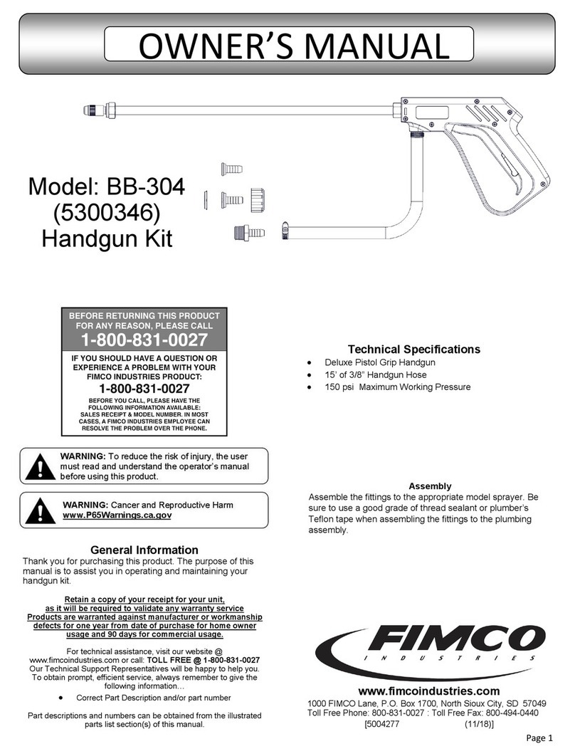Fimco BB-304 owner's manual