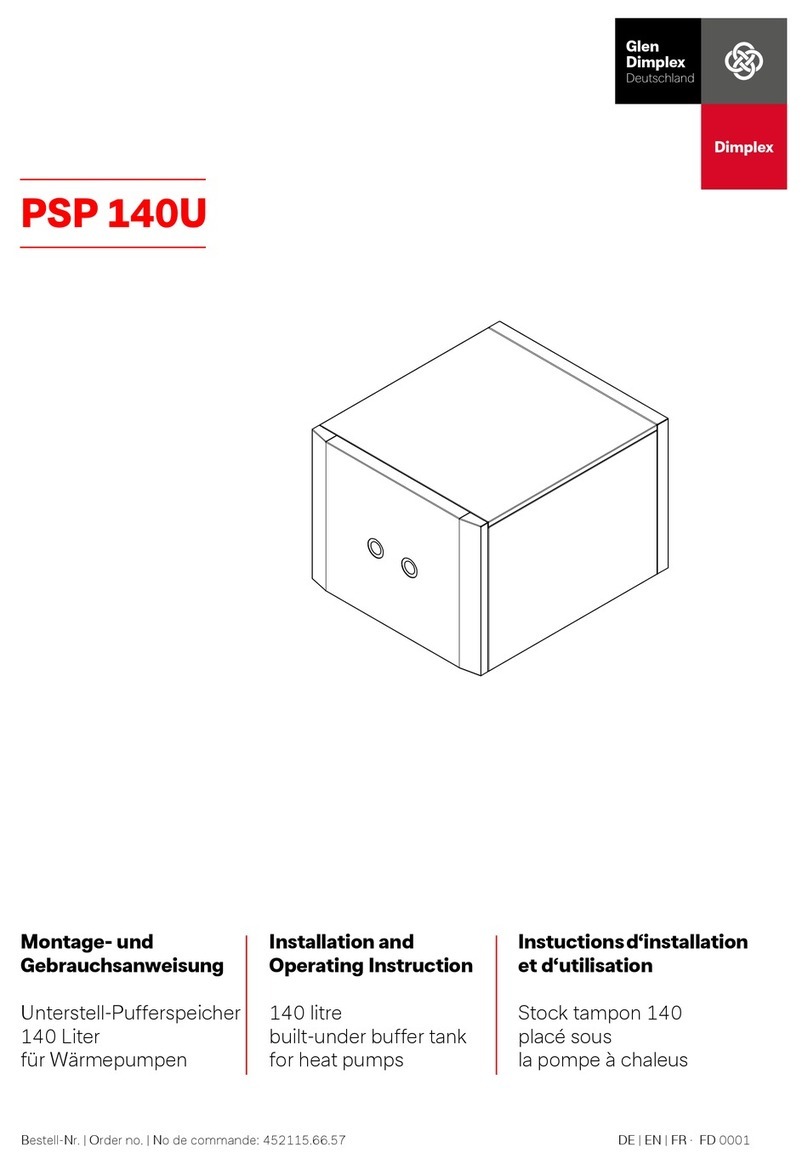 Glen Dimplex PSP 140U Installation and operating instruction