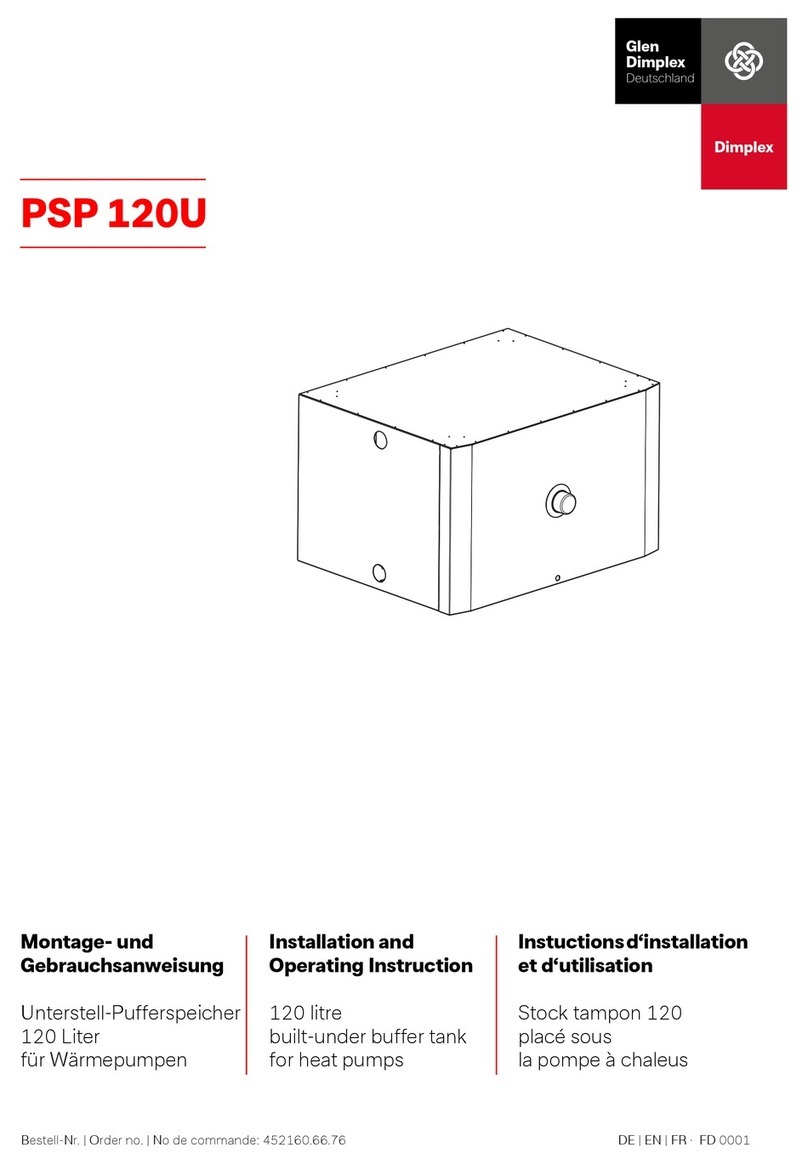 Glen Dimplex PSP 120U Installation and operating instruction Glen Dimplex PSP 120U Installation and operating instruction