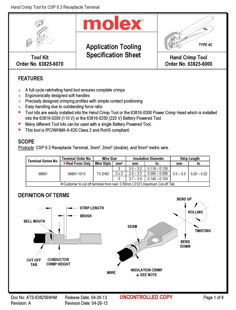 molex 63825-6070 Specification sheet