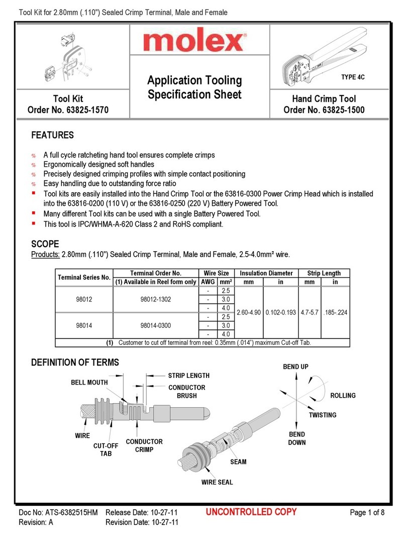 molex 63825-1570 User manual