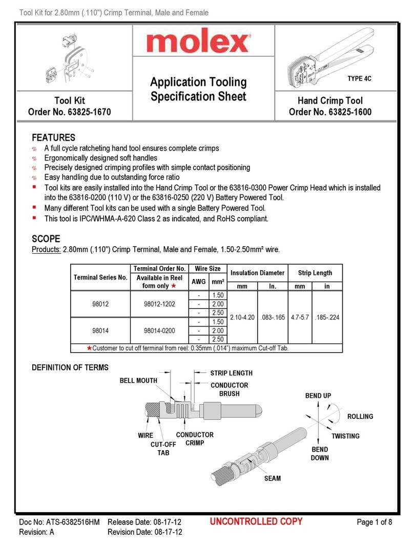 molex 63825-1670 Specification sheet