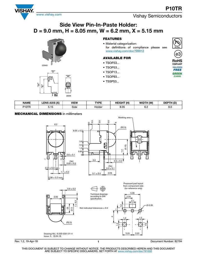 Vishay P10TR manual