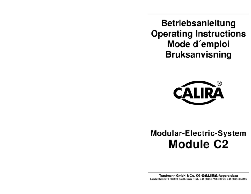 Calira Module C2 operating instructions