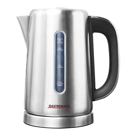 Gastroback Design Wasserkocher Express User manual