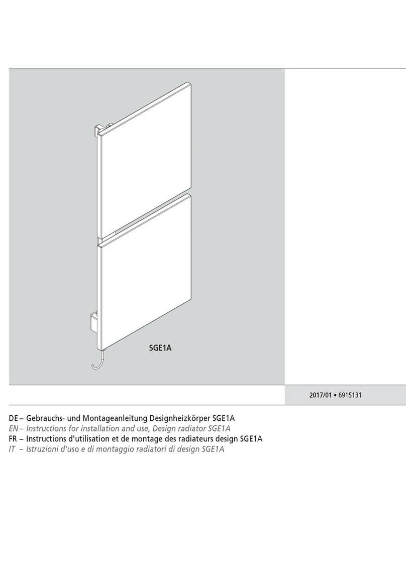 Kermi SGE1A Series Instructions for installation and use