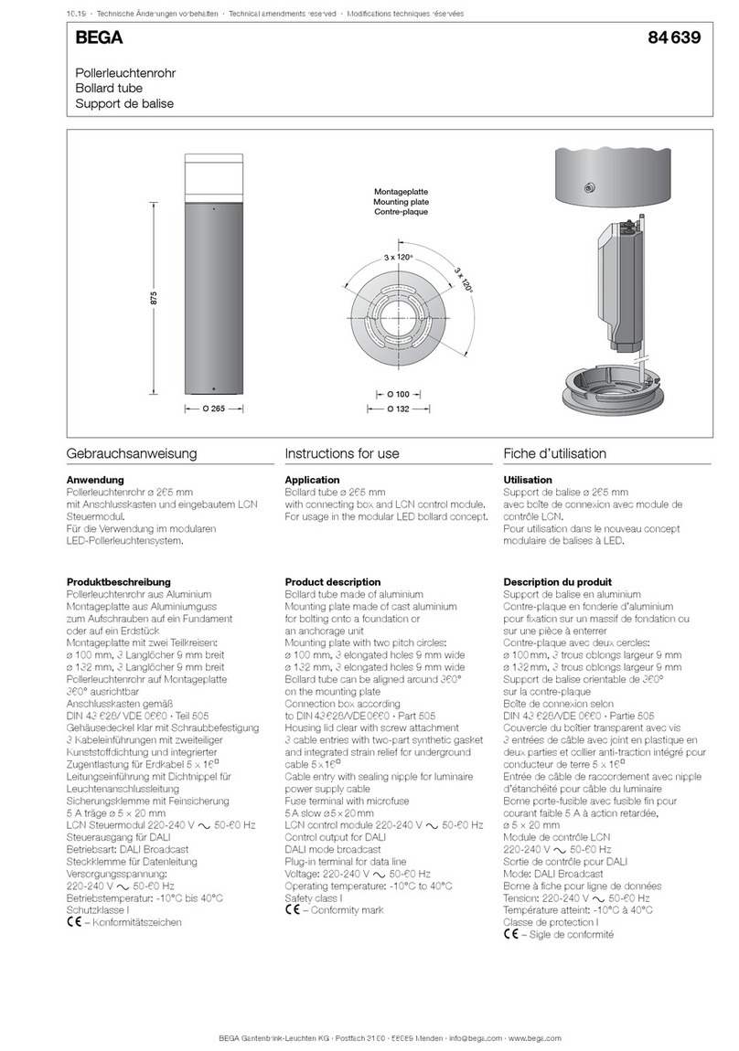 BEGA 84 639 Instructions for use BEGA 84 639 Instructions for use