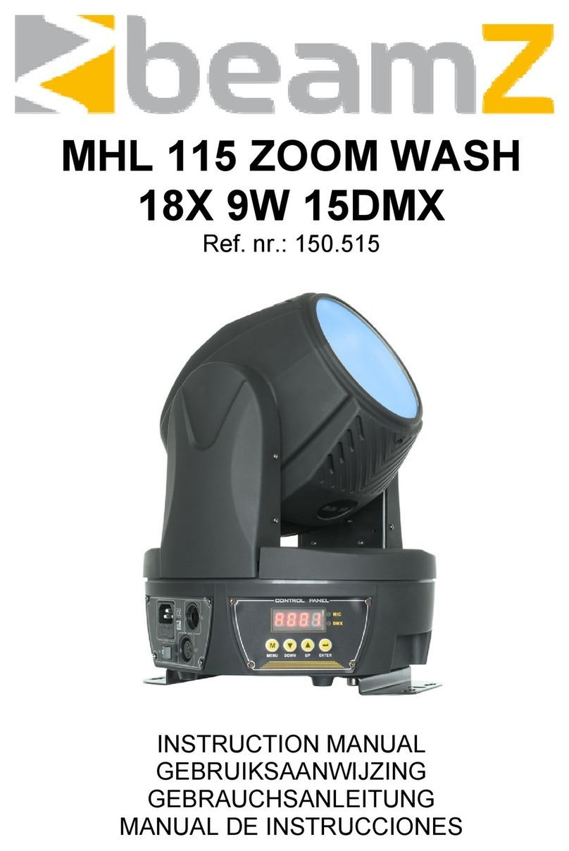 Beamz MHL 115 instruction manual
