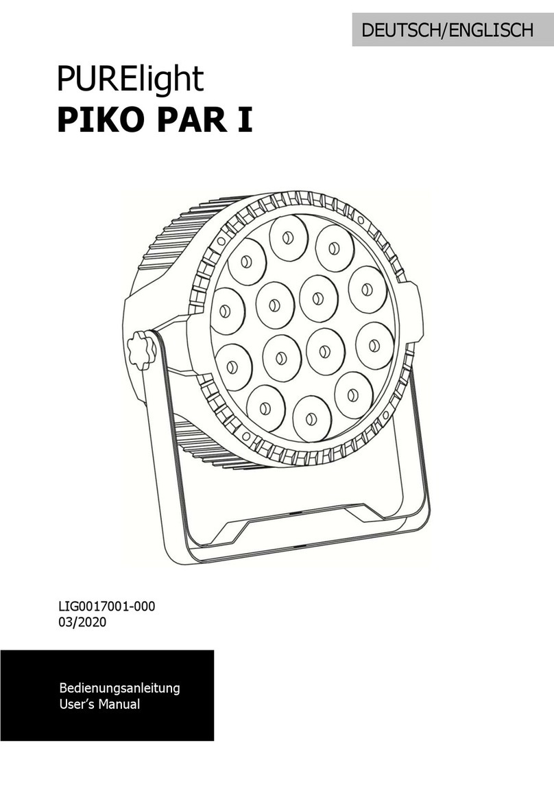 PURElight PIKO PAR I User manual