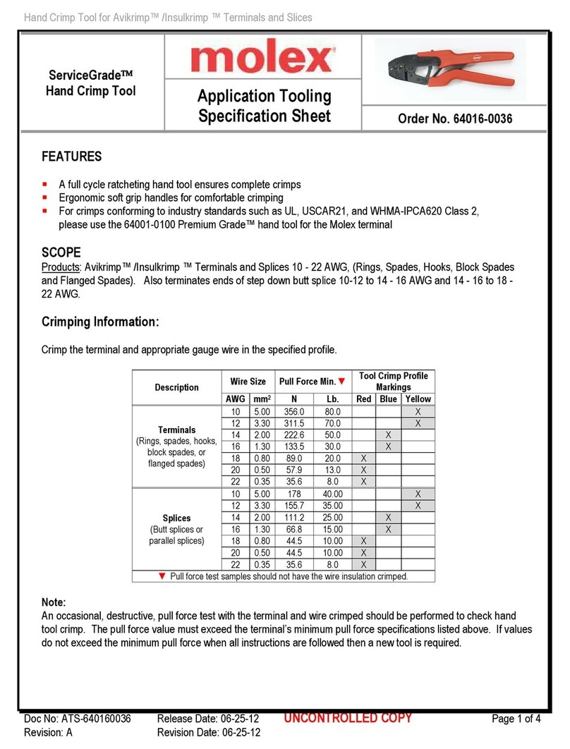 molex ServiceGrade 64016-0036 User guide molex ServiceGrade 64016-0036 User guide