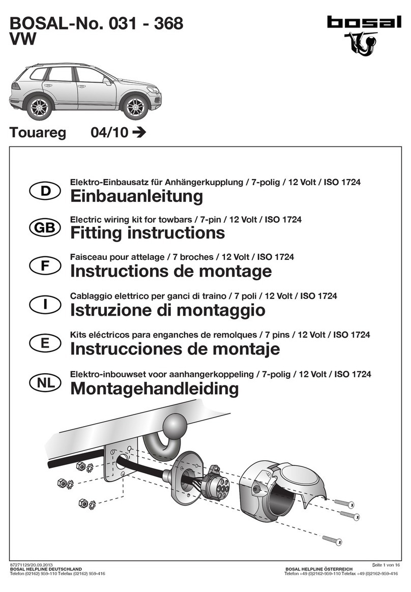 bosal 031-368 Fitting instructions bosal 031-368 Fitting instructions