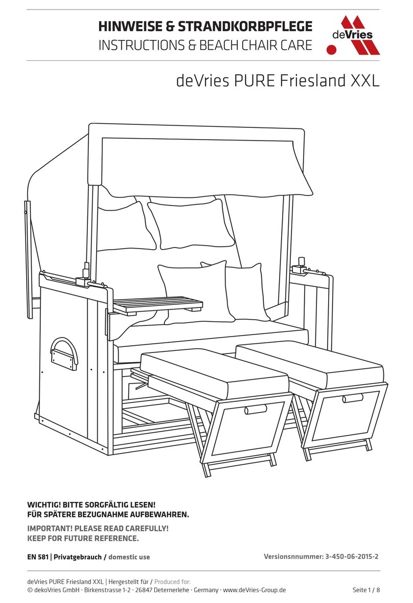 deVRIES PURE Friesland XXL Instructions & Care